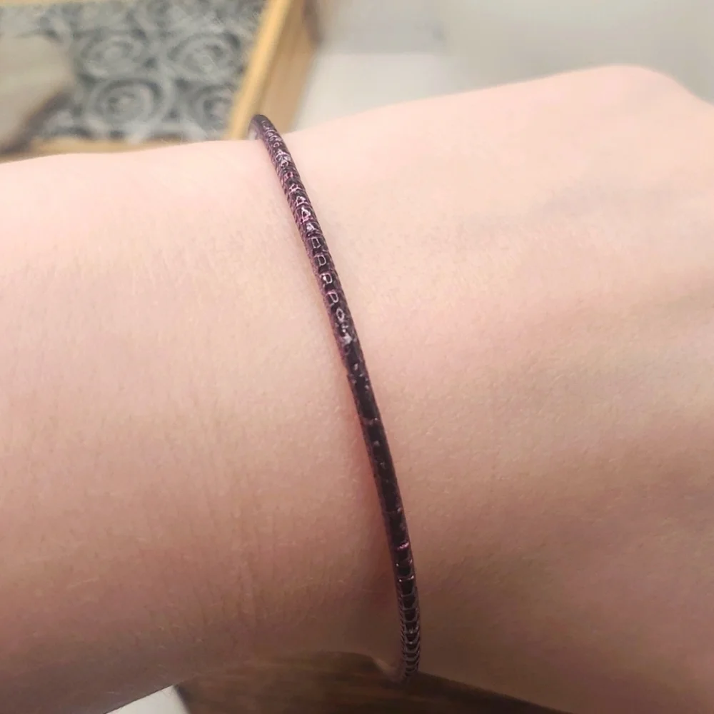 B658‎ purple 1970s disco bracelet slider